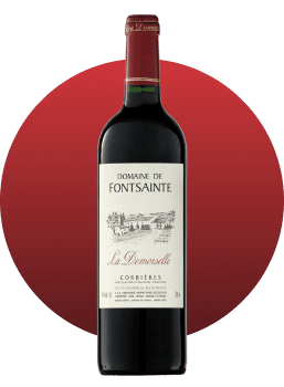 Bouteille de vin rouge La Demoiselle